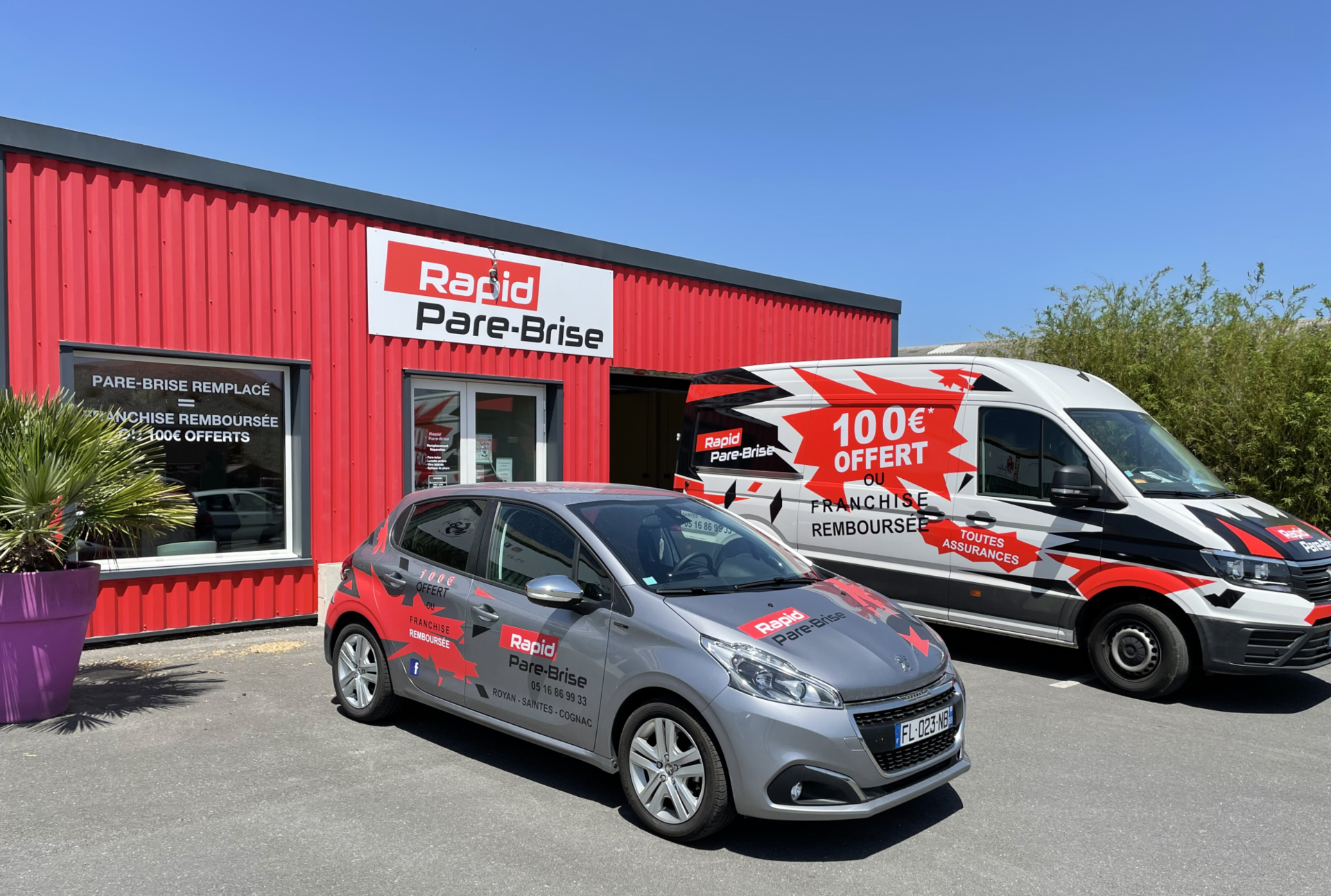 Photo Rapid Pare-Brise Cognac